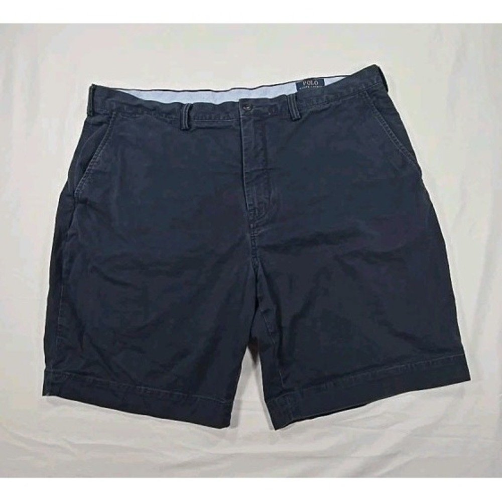 POLO RALPH LAUREN Stretch Classic Fit Left  Hand Twill Navy Shorts Faded Size 40